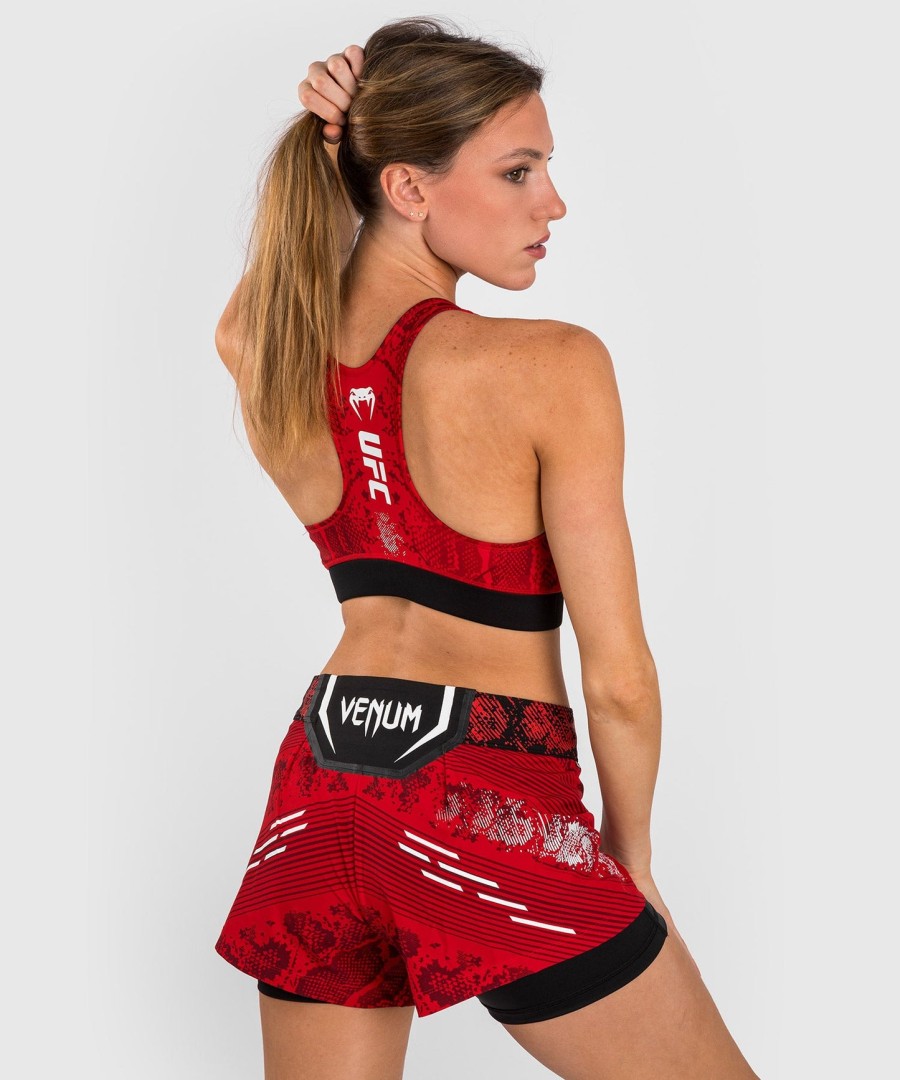 ufc adrenaline av venum authentic fight night sports-bh for kvinner – rød