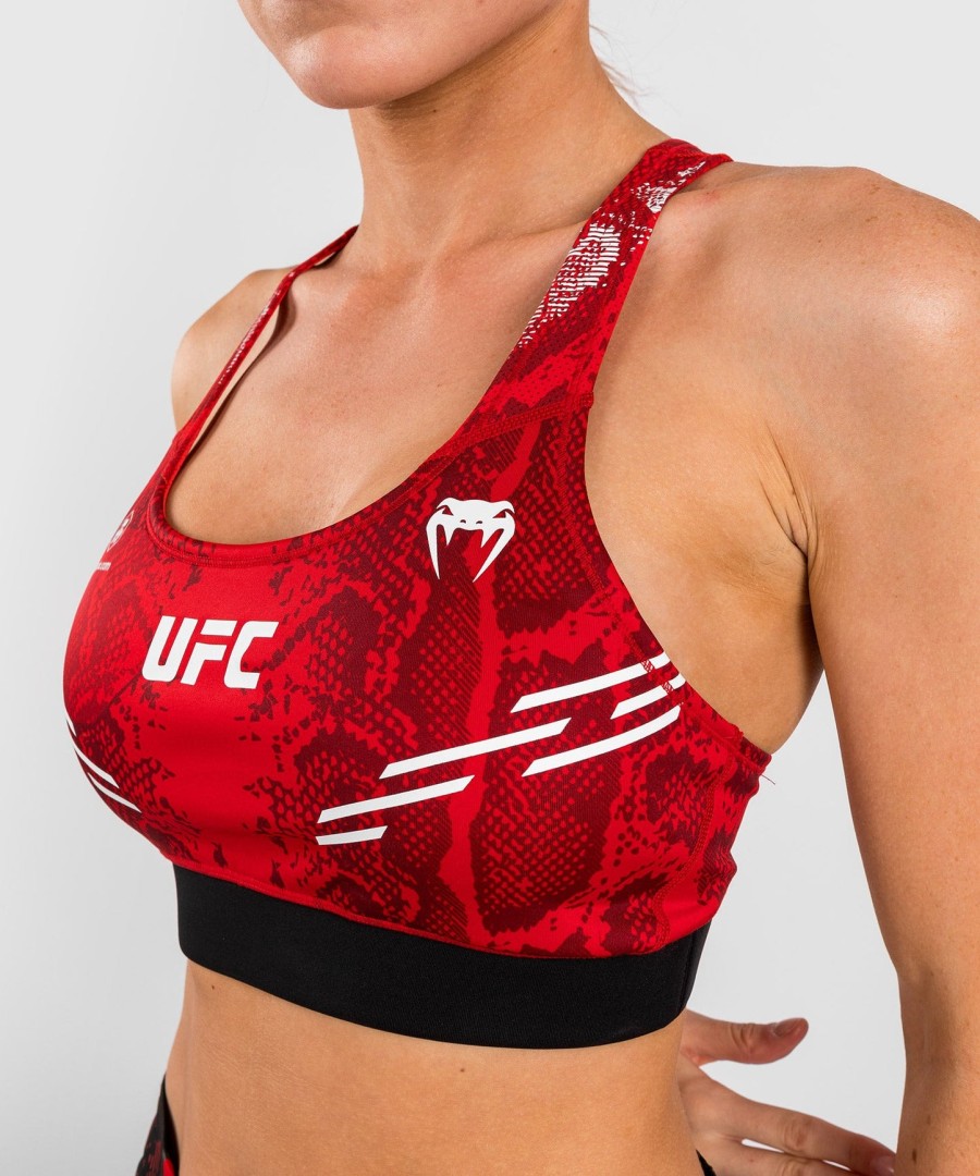 ufc adrenaline av venum authentic fight night sports-bh for kvinner – rød