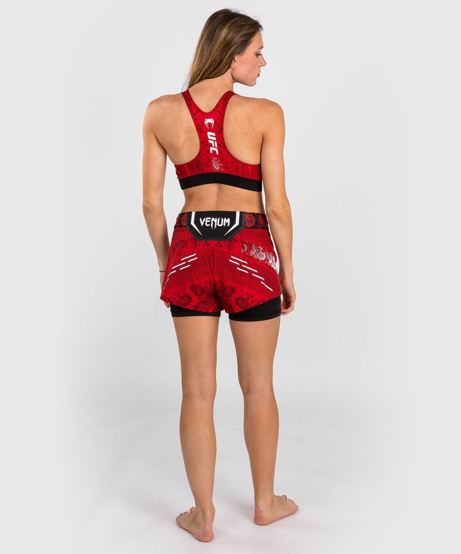 ufc adrenaline av venum authentic fight night sports-bh for kvinner – rød