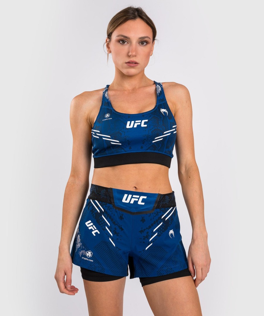 ufc adrenaline av venum authentic fight night sports-bh for kvinner – blå