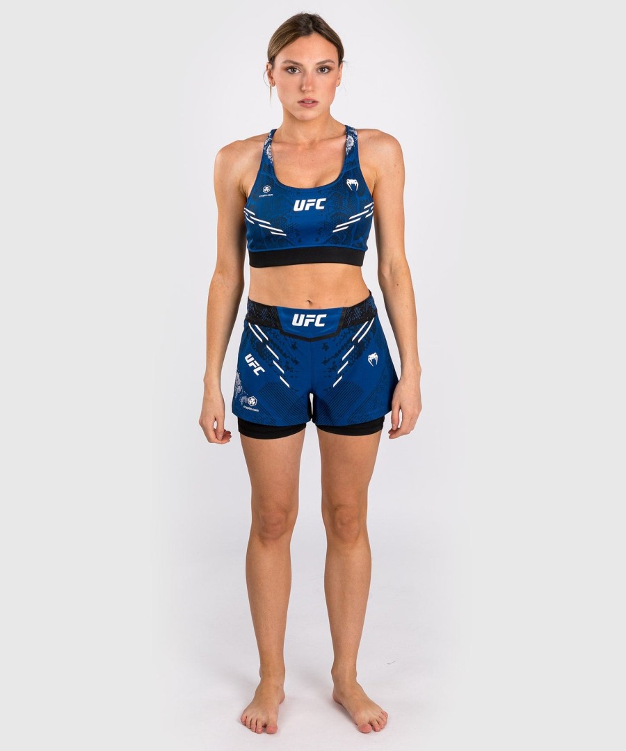 ufc adrenaline av venum authentic fight night sports-bh for kvinner – blå