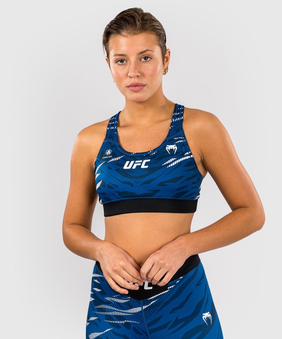 ufc fusion av venum authentic fight night sports-bh for kvinner – blå