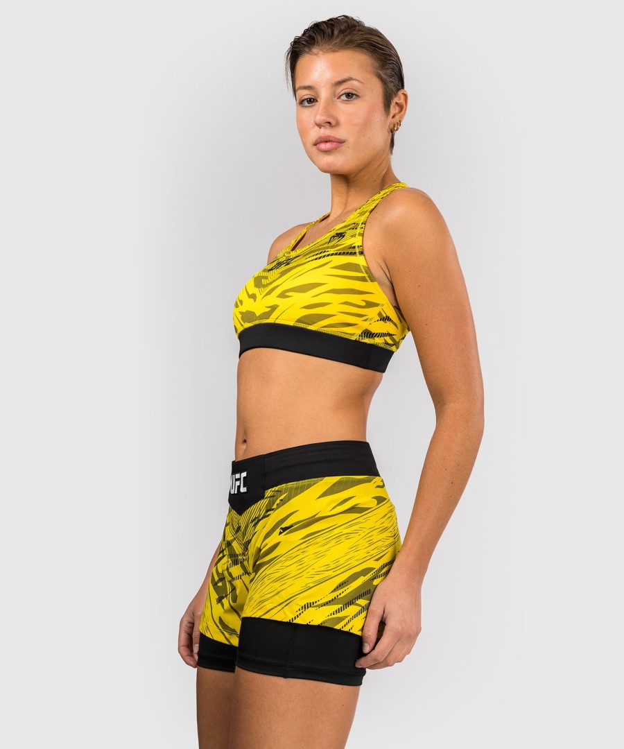 ufc fusion av venum authentic fight night sports-bh for kvinner – gul