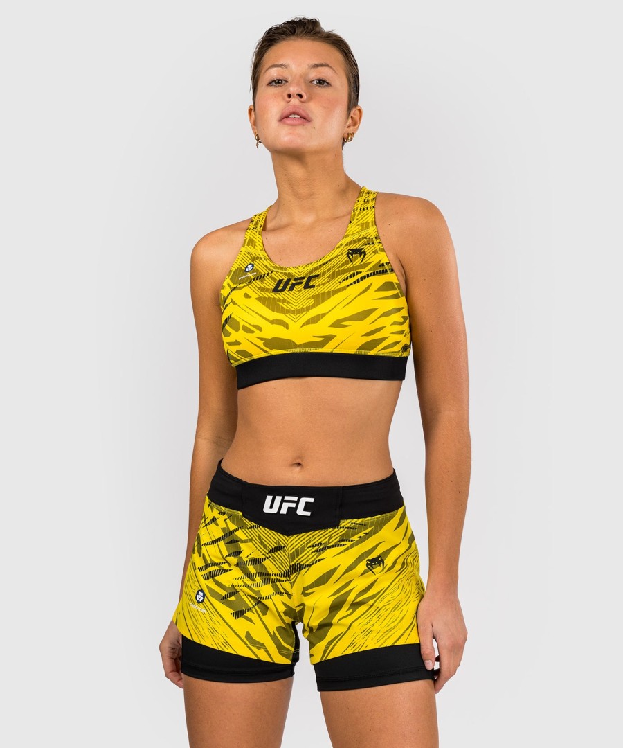 ufc fusion av venum authentic fight night sports-bh for kvinner – gul