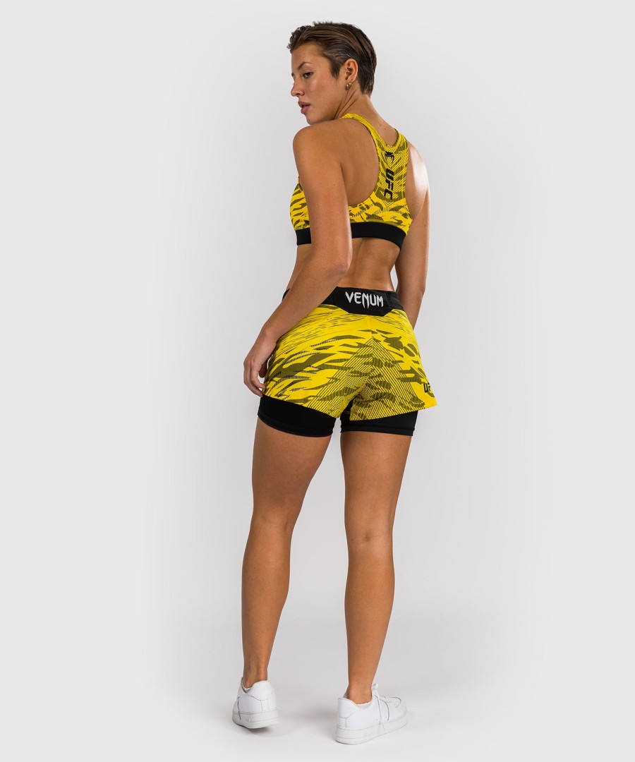 ufc fusion av venum authentic fight night sports-bh for kvinner – gul