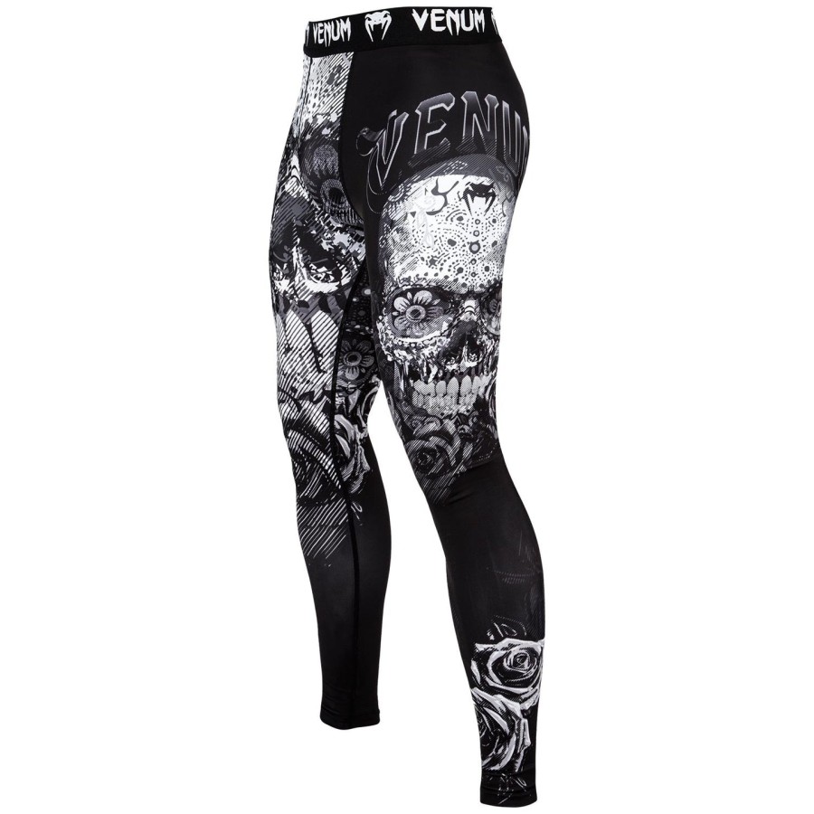 venum santa muerte 3.0 kompresjonstights - svarthvit