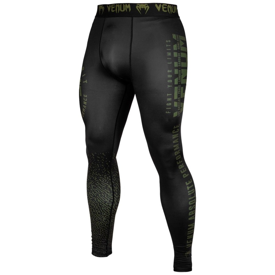 venum signature compression tights – svartkhaki – eksklusiv