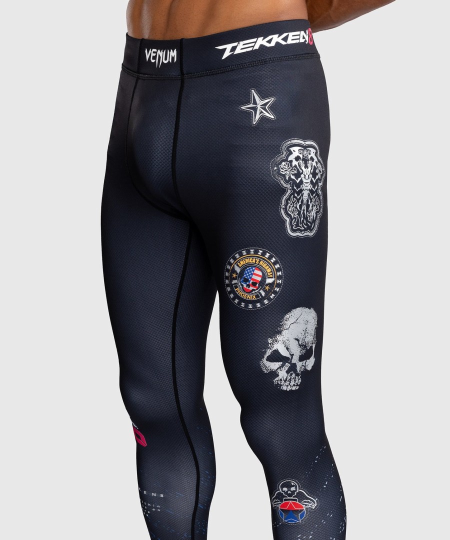 venum x tekken 8 - paul phoenix spats - svartblå