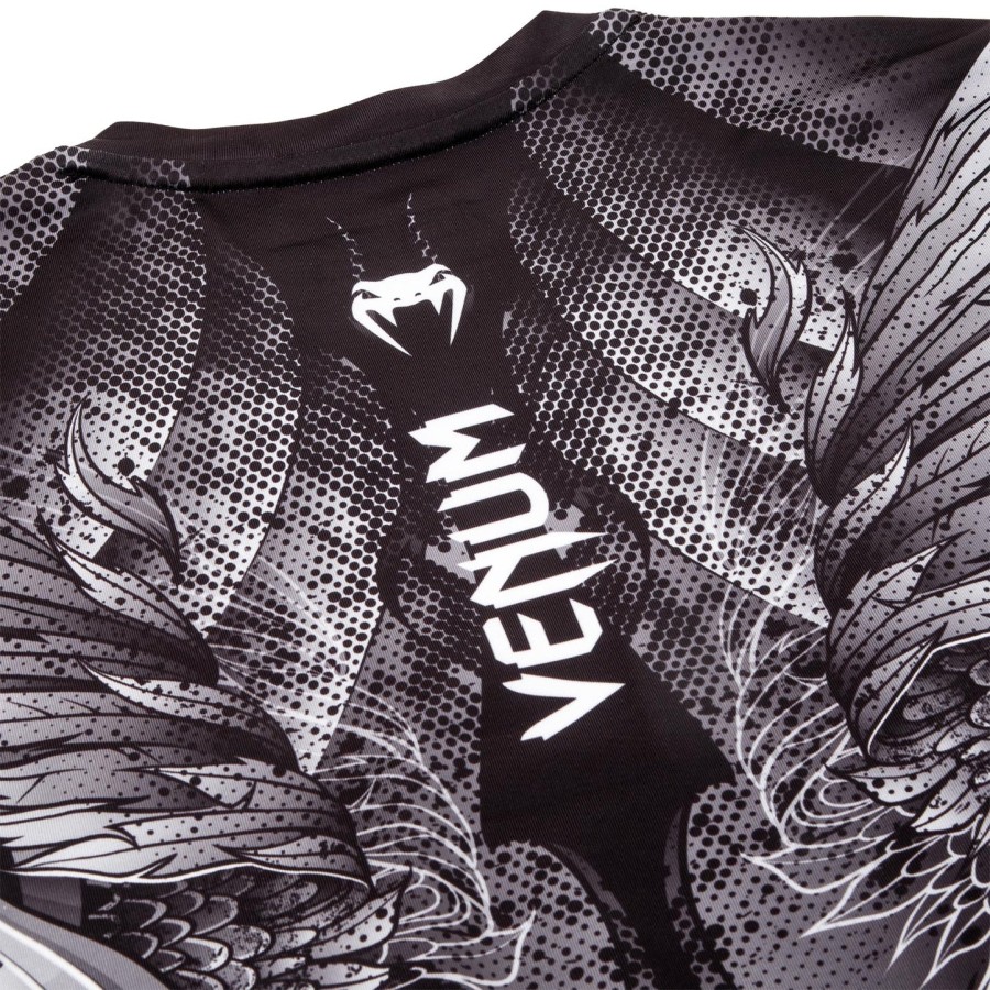 venum phoenix rashguard – lange ermer – svarthvit – for dame
