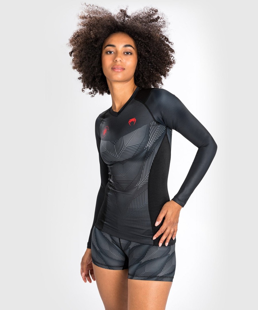 venum phantom rashguard langermet – for dame – svartrød