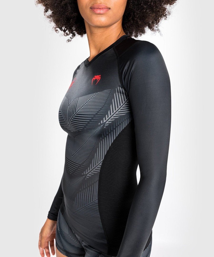 venum phantom rashguard langermet – for dame – svartrød
