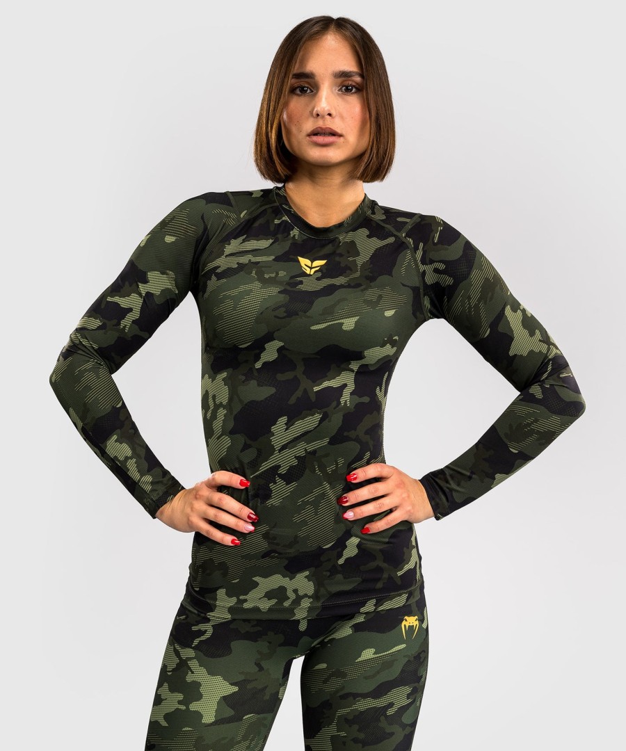 venum x sophia rose dame langermet rashguard - forest camo