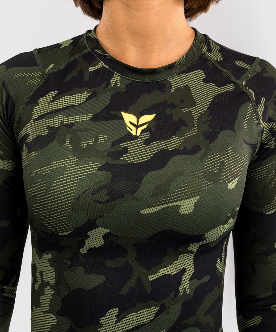 venum x sophia rose dame langermet rashguard - forest camo