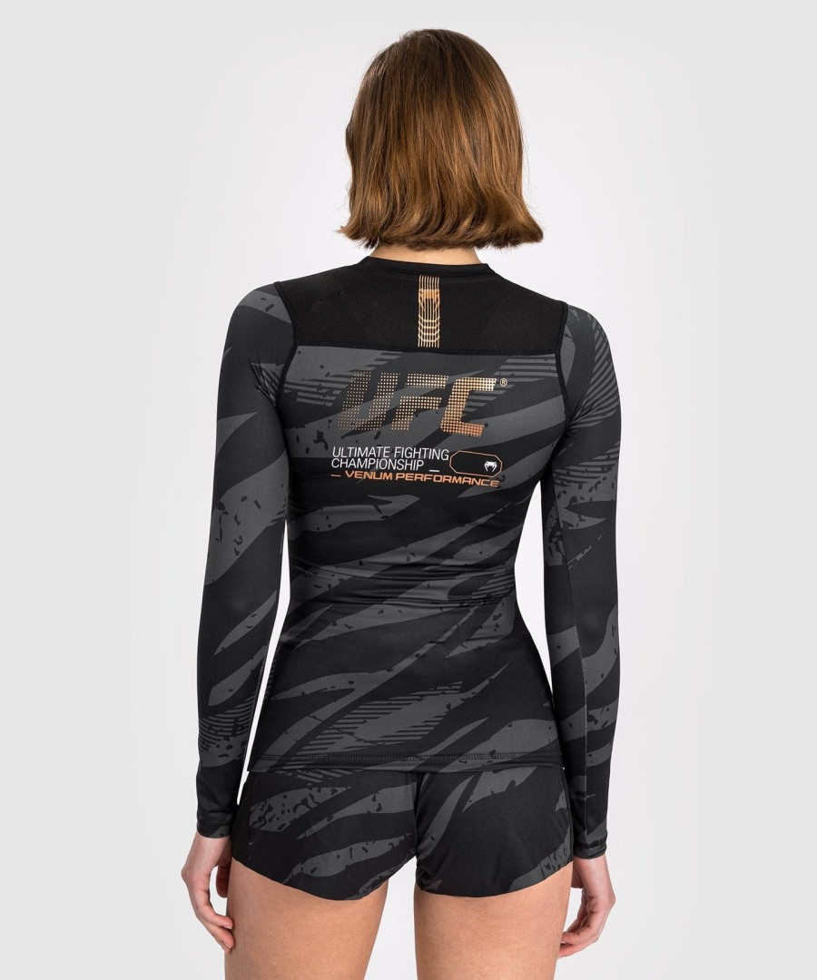 ufc adrenaline av venum fight week dame performance langermet rashguard - urban camo