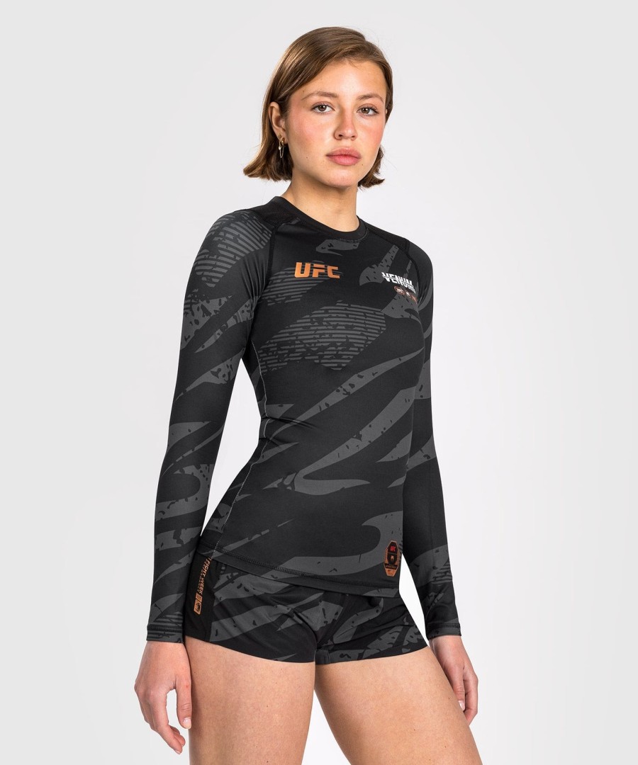ufc adrenaline av venum fight week dame performance langermet rashguard - urban camo