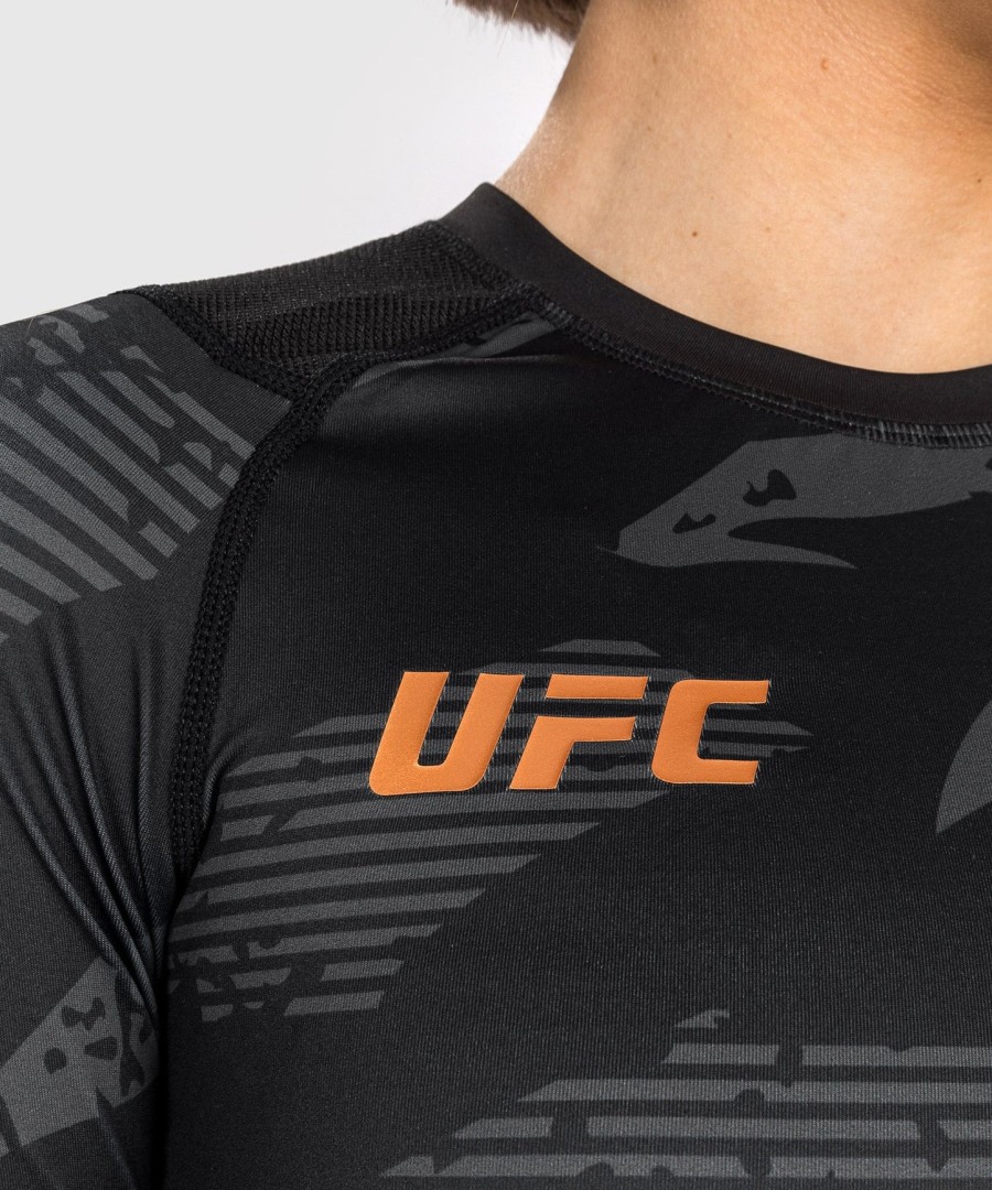ufc adrenaline av venum fight week dame performance langermet rashguard - urban camo