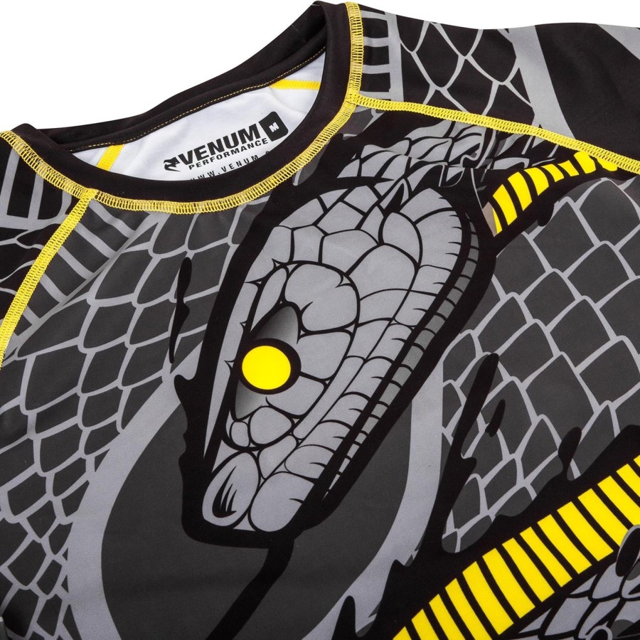 venum snaker rashguard - korte ermer - svartgul