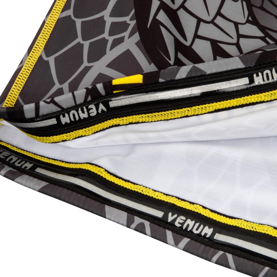 venum snaker rashguard - korte ermer - svartgul