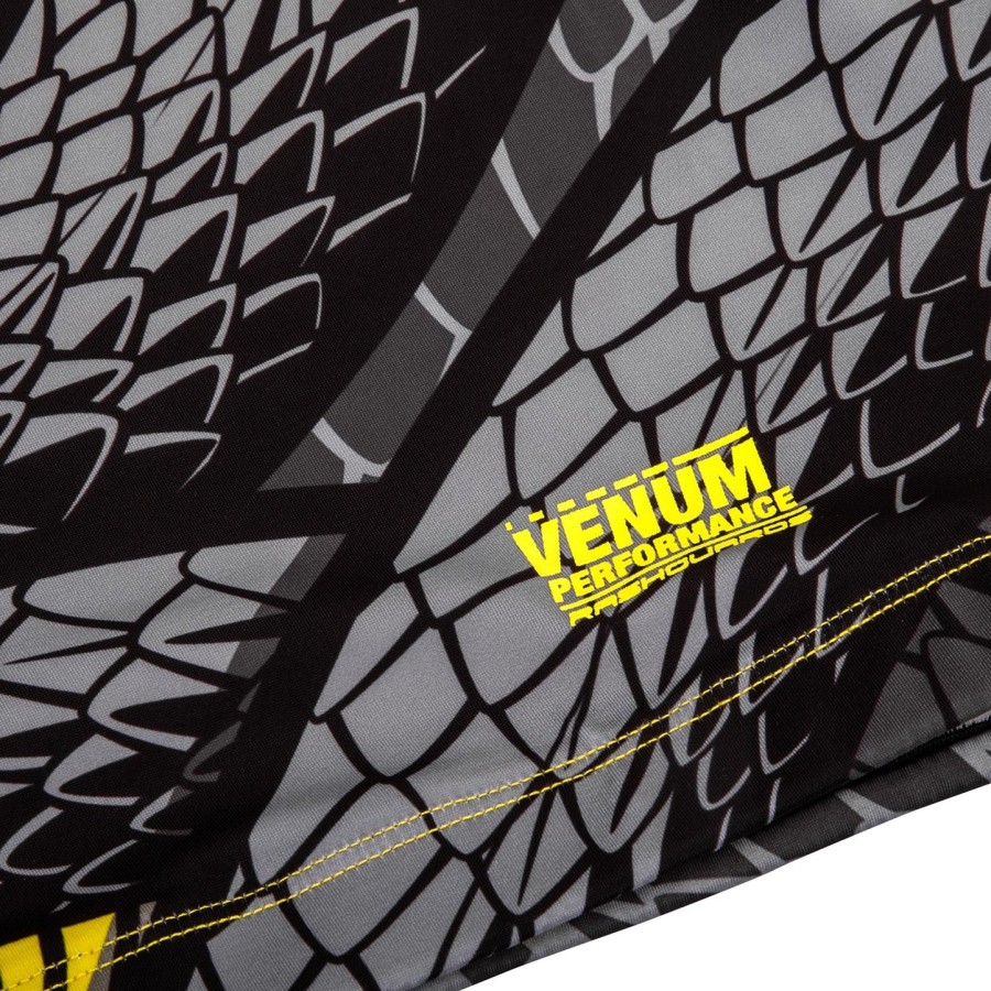 venum snaker rashguard - korte ermer - svartgul