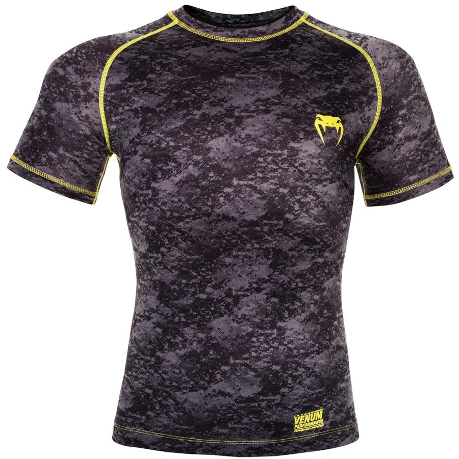 venum tramo rashguard - korte ermer - svartgul