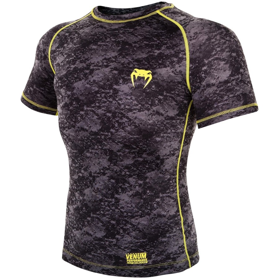 venum tramo rashguard - korte ermer - svartgul