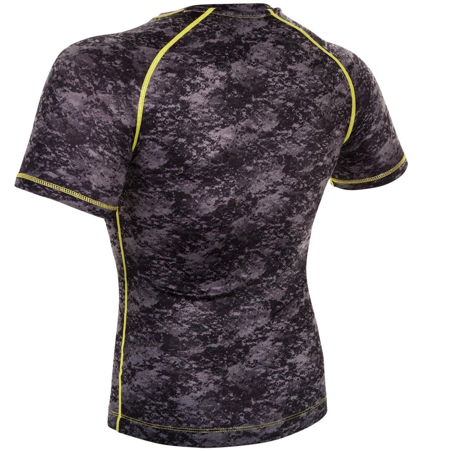 venum tramo rashguard - korte ermer - svartgul