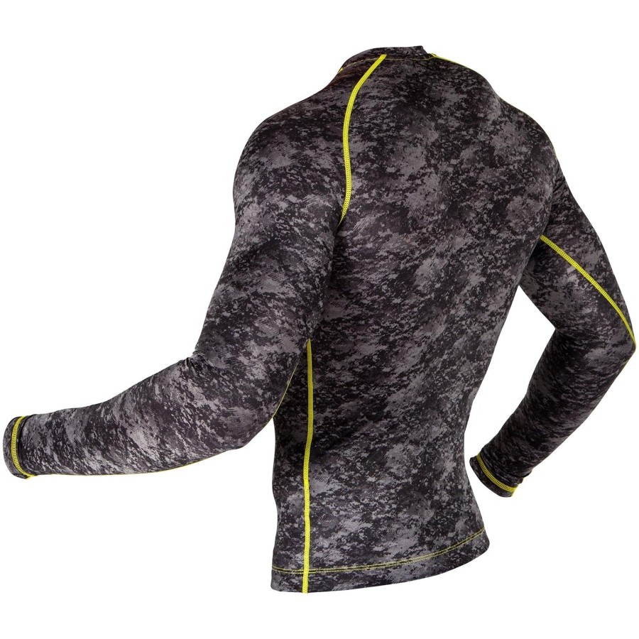 venum tramo rashguard - lange ermer - svartgul