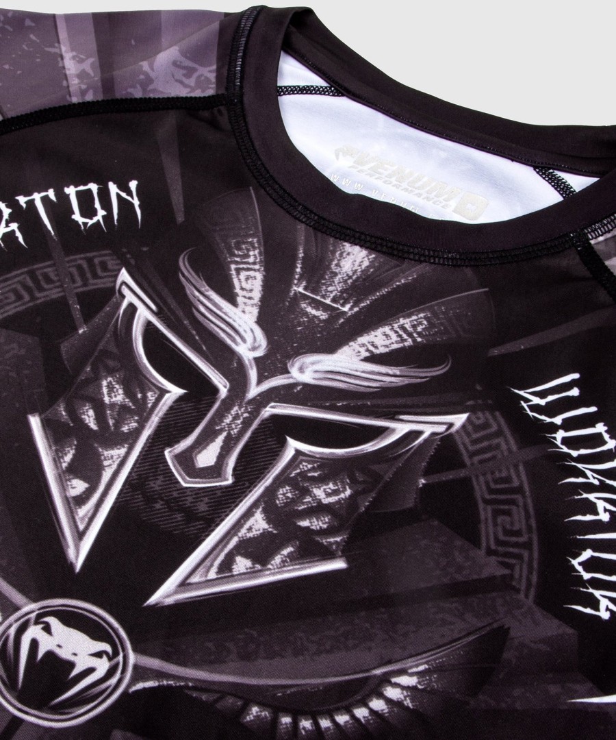 venum gladiator 3.0 rashguard - lange ermer - svarthvit