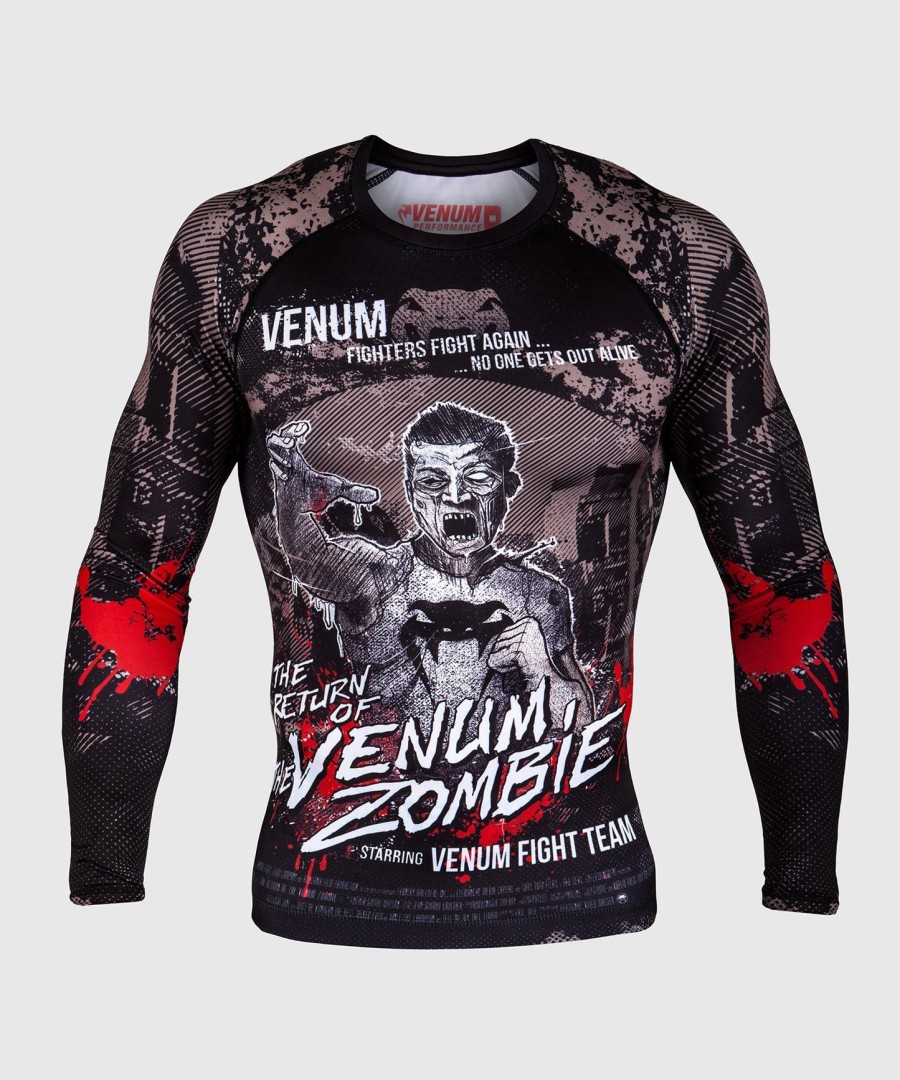 venum zombie return rashguard - lange ermer - svart