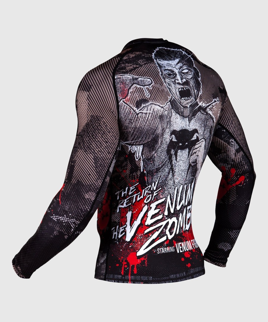 venum zombie return rashguard - lange ermer - svart