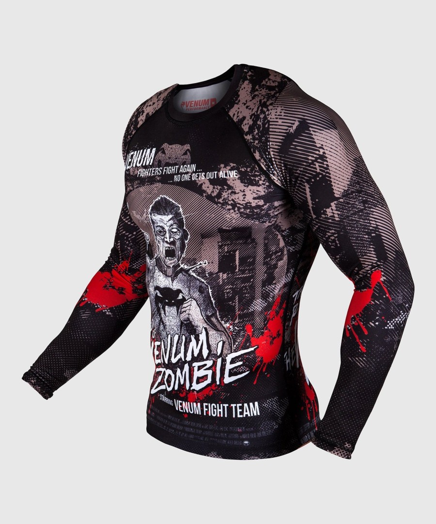 venum zombie return rashguard - lange ermer - svart