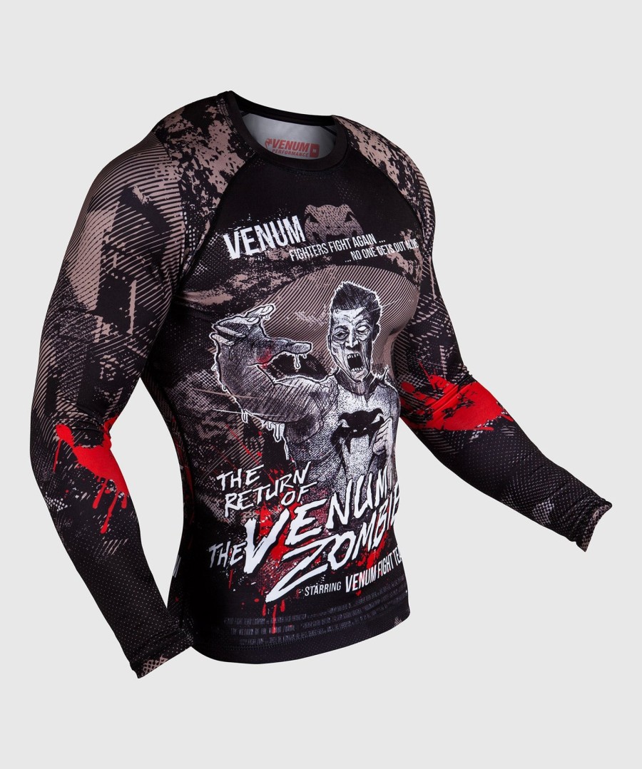 venum zombie return rashguard - lange ermer - svart