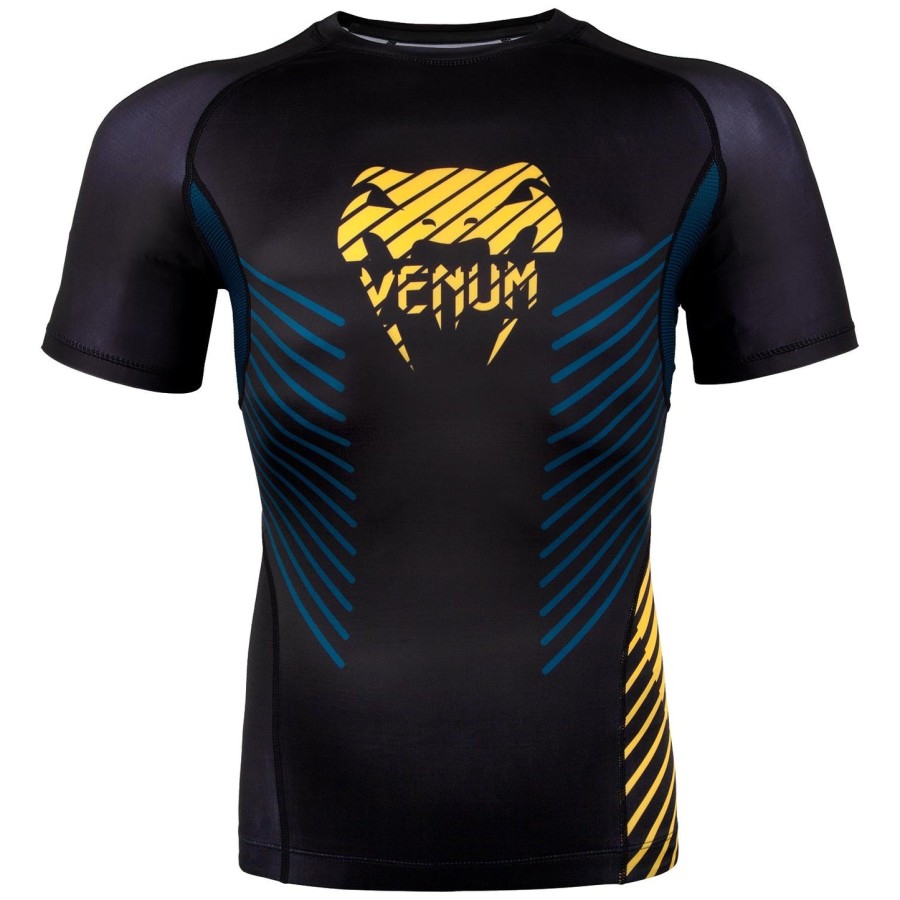 venum plasma rashguard - korte ermer - svartgul