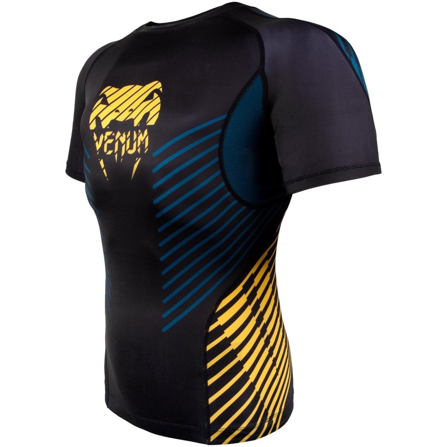 venum plasma rashguard - korte ermer - svartgul