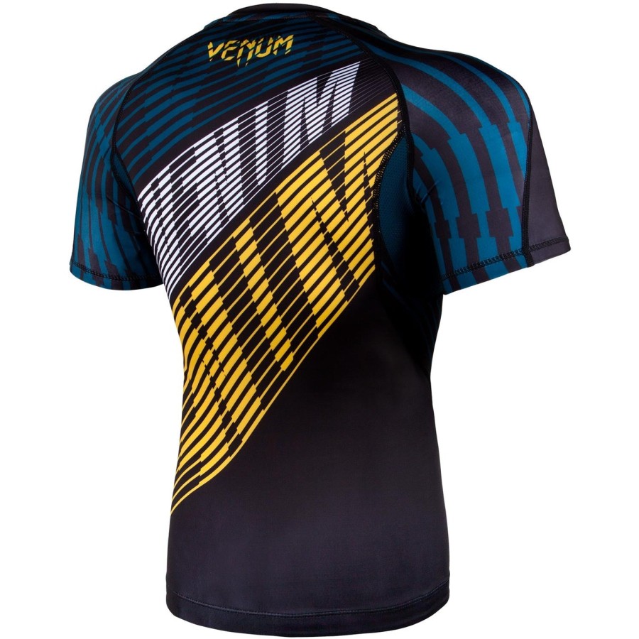 venum plasma rashguard - korte ermer - svartgul