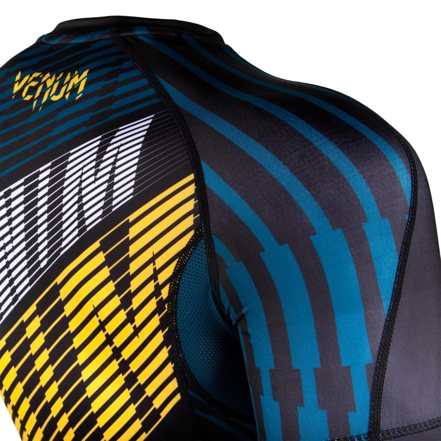 venum plasma rashguard - korte ermer - svartgul