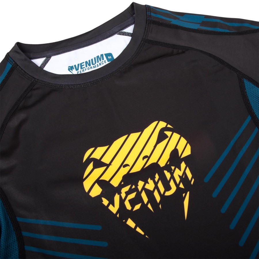 venum plasma rashguard - korte ermer - svartgul