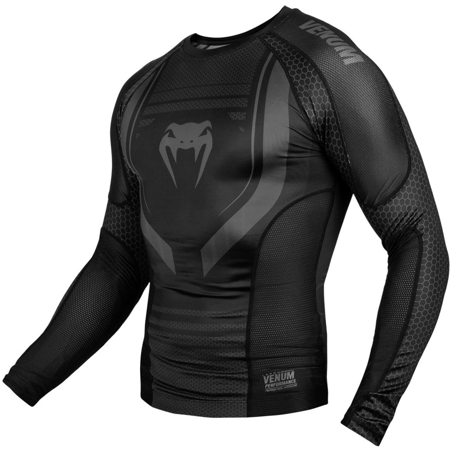 venum technical 2.0 rashguard - lange ermer - svartsvart