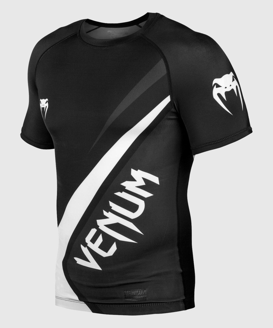 venum contender 4.0 rashguard - korte ermer - svartgrå-hvit