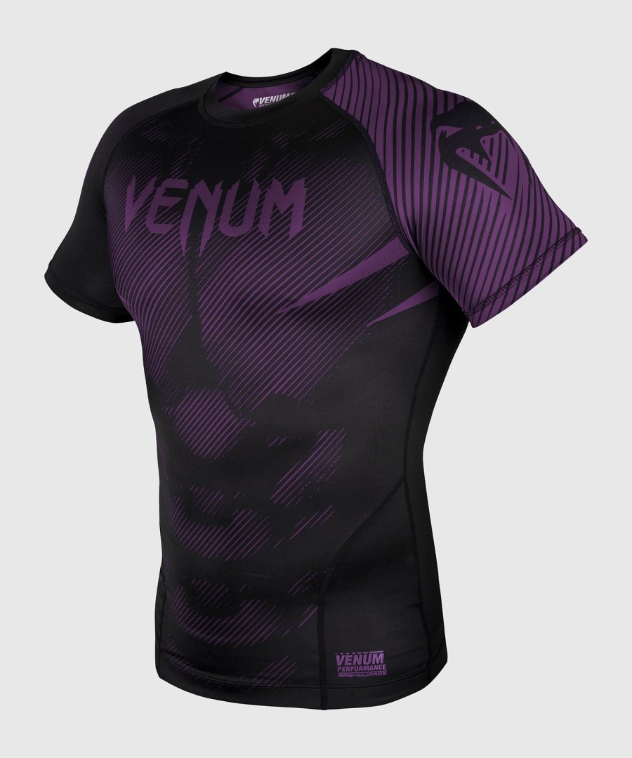venum nogi 2.0 rashguard - korte ermer - svartlilla