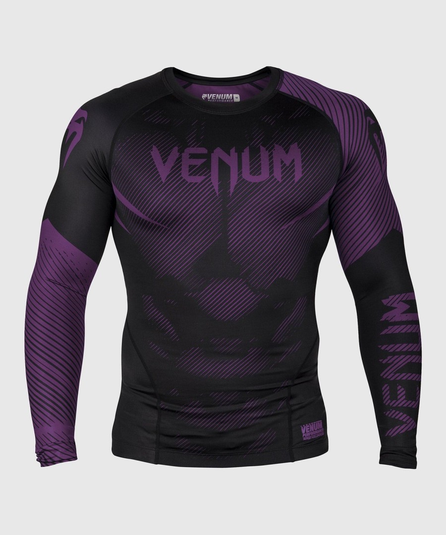venum nogi 2.0 rashguard - lange ermer - svartlilla