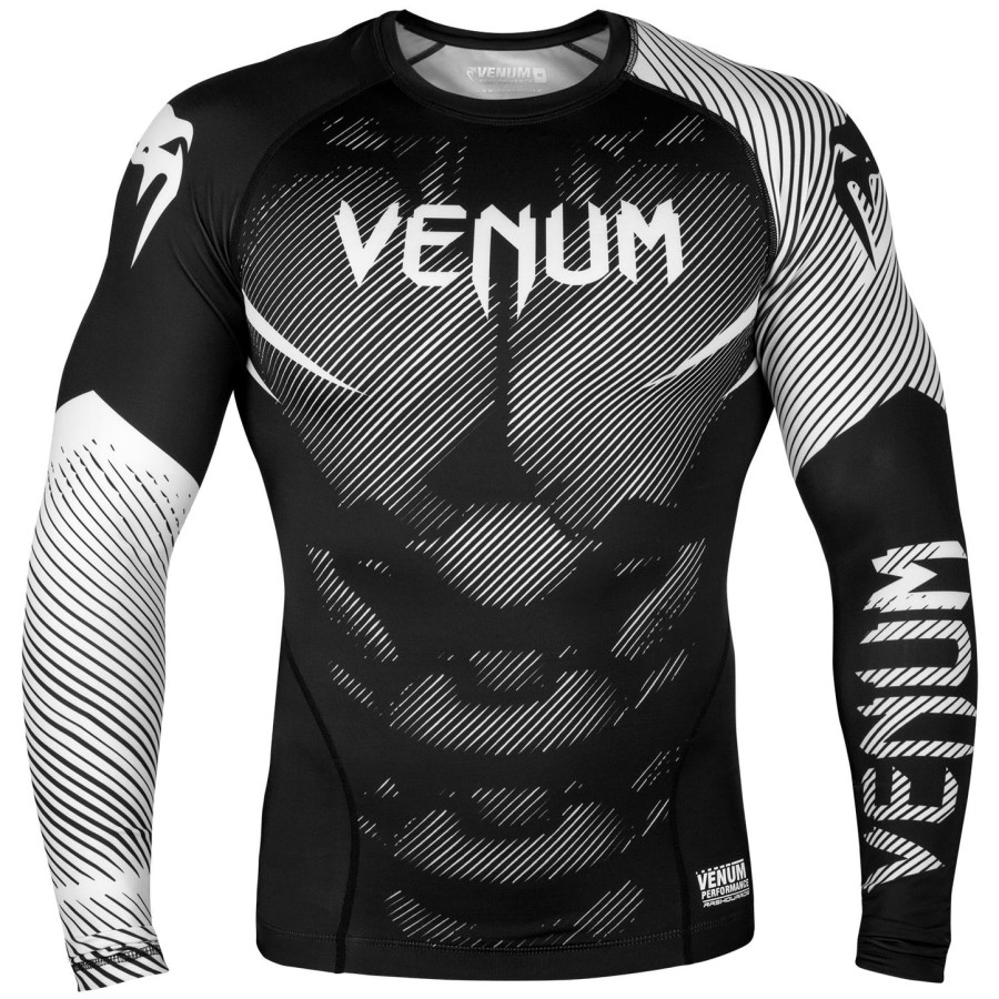 venum nogi 2.0 rashguard - lange ermer - svarthvit