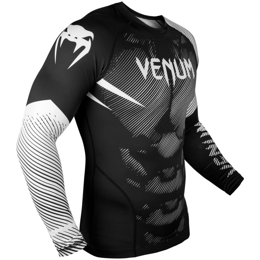 venum nogi 2.0 rashguard - lange ermer - svarthvit