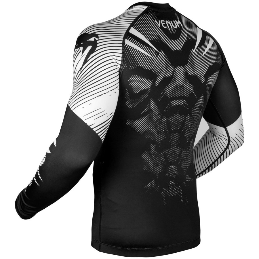 venum nogi 2.0 rashguard - lange ermer - svarthvit