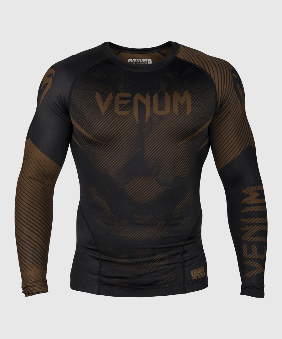 venum nogi 2.0 rashguard - lange ermer - svartbrun