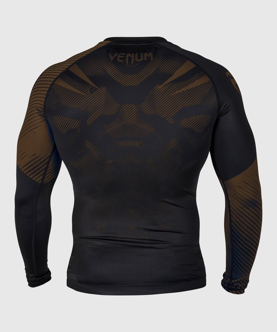 venum nogi 2.0 rashguard - lange ermer - svartbrun