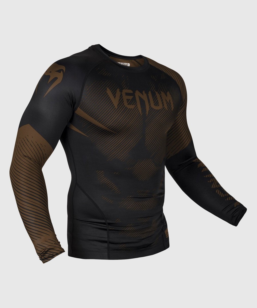 venum nogi 2.0 rashguard - lange ermer - svartbrun