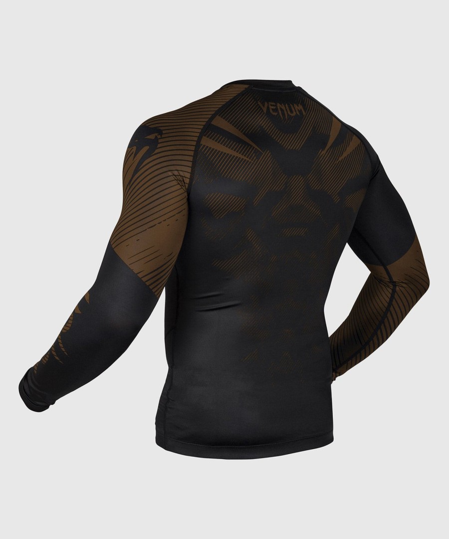 venum nogi 2.0 rashguard - lange ermer - svartbrun