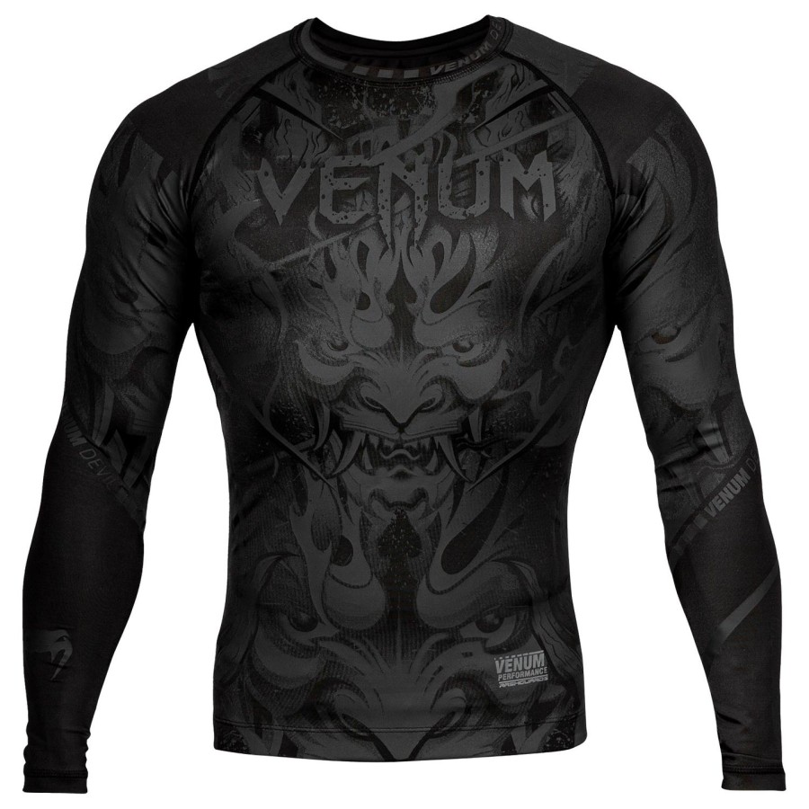venum devil rashguard - lange ermer - svartsvart