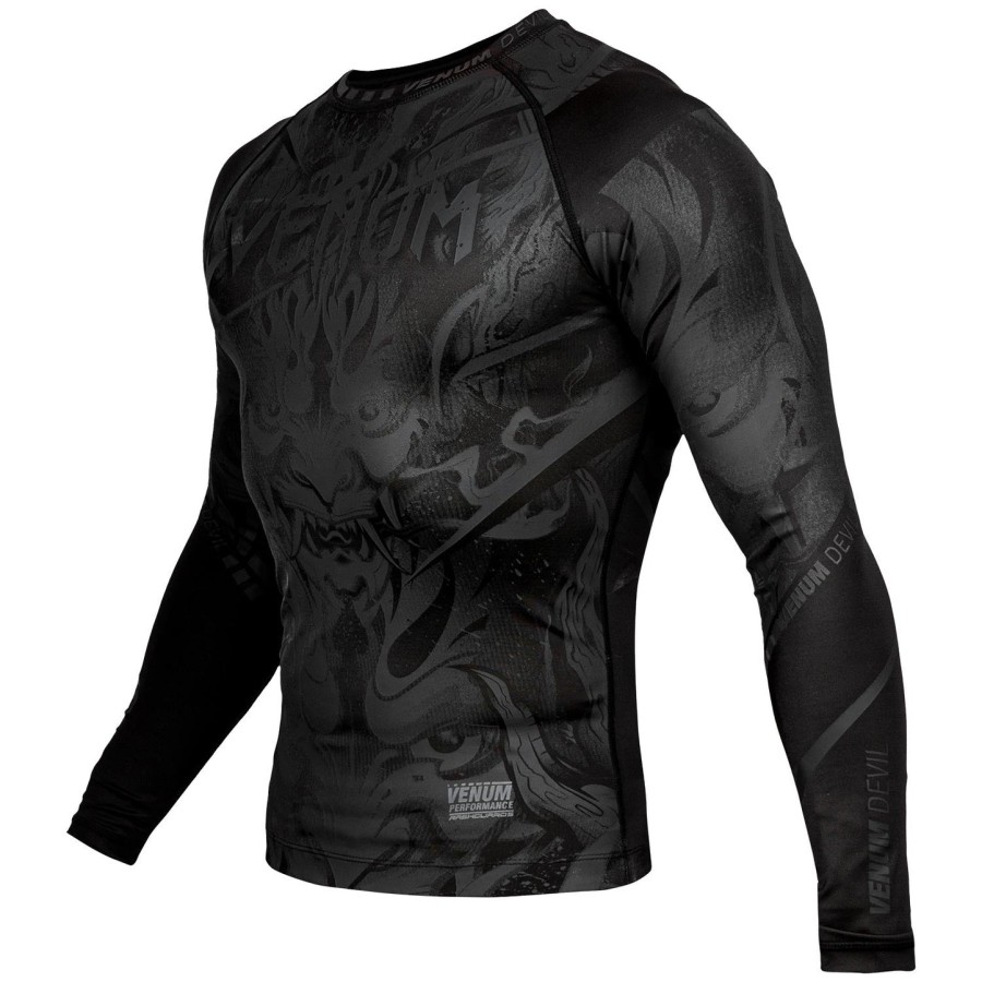 venum devil rashguard - lange ermer - svartsvart